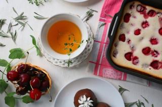 Punch au thé rouge, framboises et brandy Ricardo