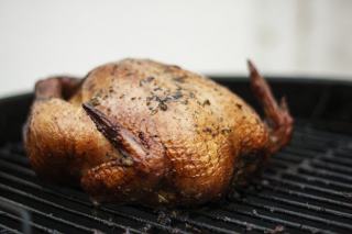 Chapon poché rôti et sa farce - Recette de Noël festive