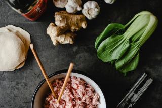 Porc aux pousses de bambou, légumes et soja - Recette asiatique