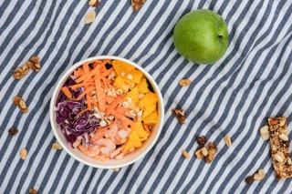 Salade crevettes, pomme et pamplemousse par Morgane - Recette