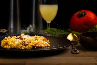 Risotto poulet champignons : recette crémeuse et savoureuse