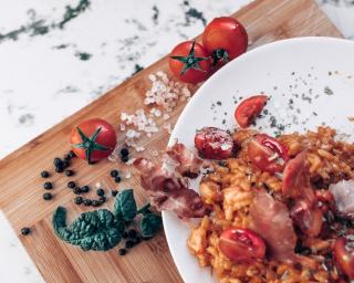 Risotto chorizo champignons séchés : la recette Ricardo
