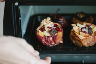 Pommes à la chevreuse : recette de pommes farcies au fromage de chèvre